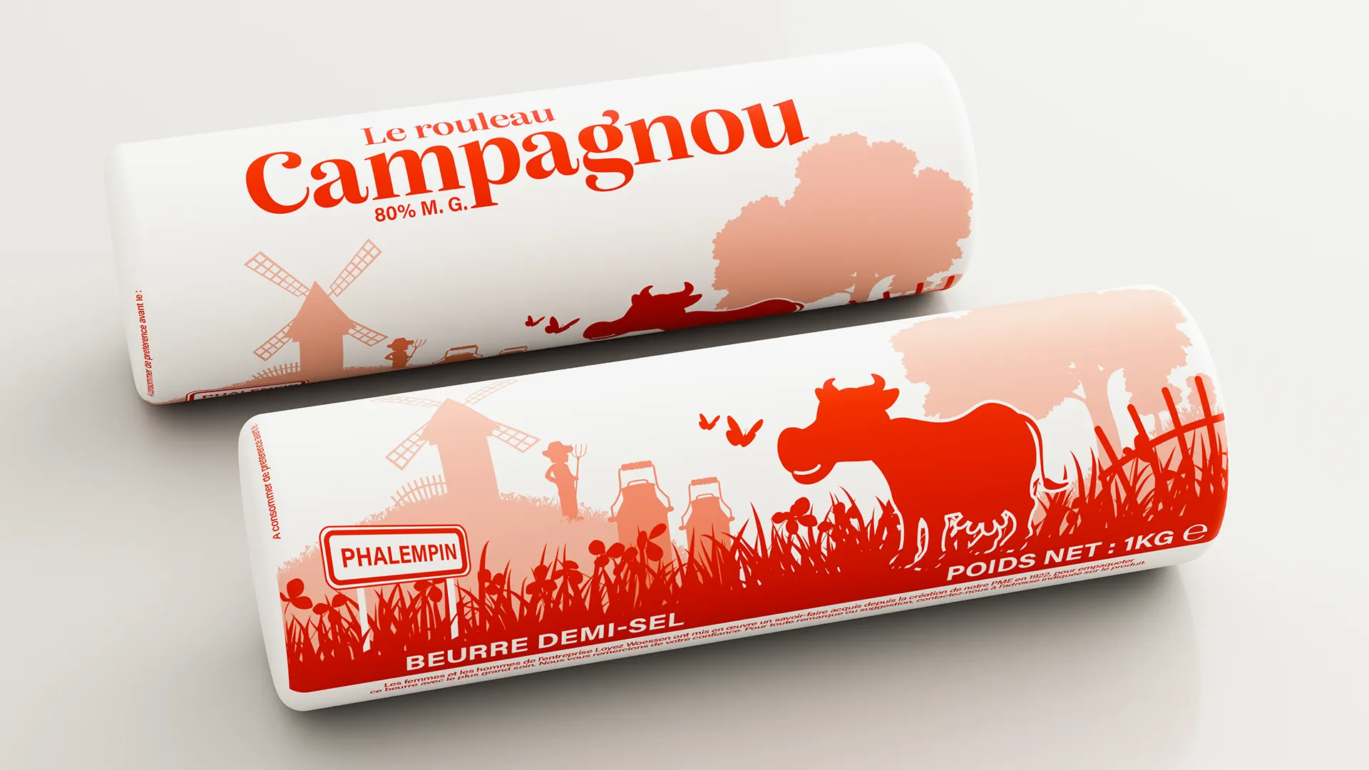 Beurre rouleau Camapgnou demi-sel 1kg